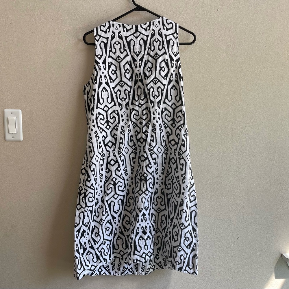 J. Jill Black and White Midi Dress - Picture 5 of 7